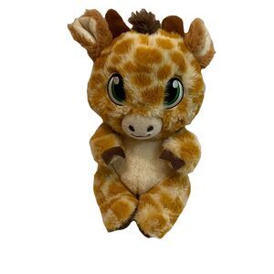 Fiesta Swaddle Babies Giraffe 9“ Plush Stuffed Animal Embroidered Eyes NO SLING